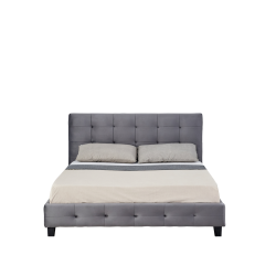 Gepolstertes Bett 160x200 (grau) Gepolstertes Bett 160x200 (grau)