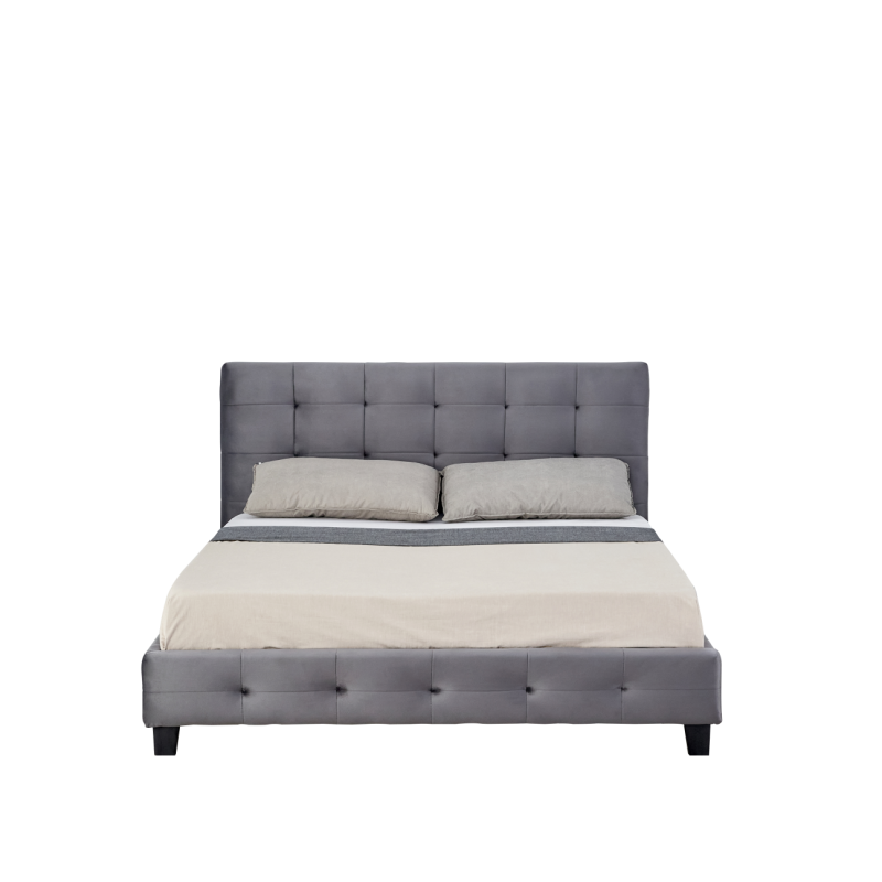 Gepolstertes Bett 160x200 (grau) Gepolstertes Bett 160x200 (grau)