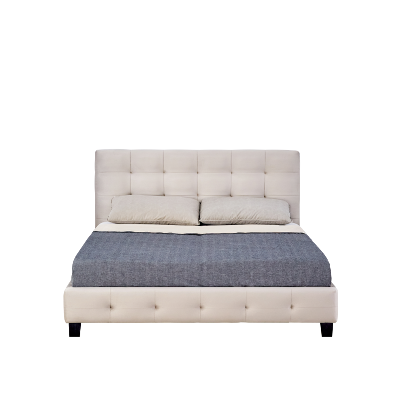 Cama tapizada 160x200 (beige) Cama tapizada 160x200 (beige)