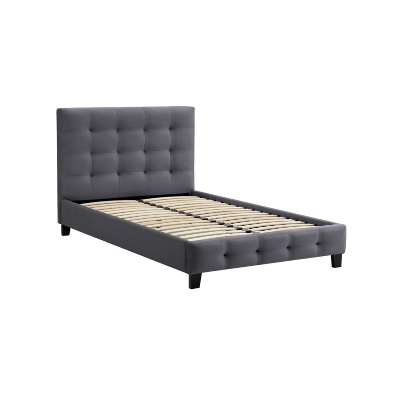 Gepolstertes Bett 120x200 (grau) Gepolstertes Bett 120x200 (grau)