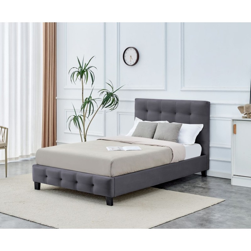 Upholstered bed 120x200 (gray) Upholstered bed 120x200 (gray)