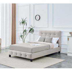 Gepolstertes Bett 120x200 (beige) Gepolstertes Bett 120x200 (beige)