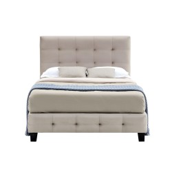 Gepolstertes Bett 120x200 (beige) Gepolstertes Bett 120x200 (beige)