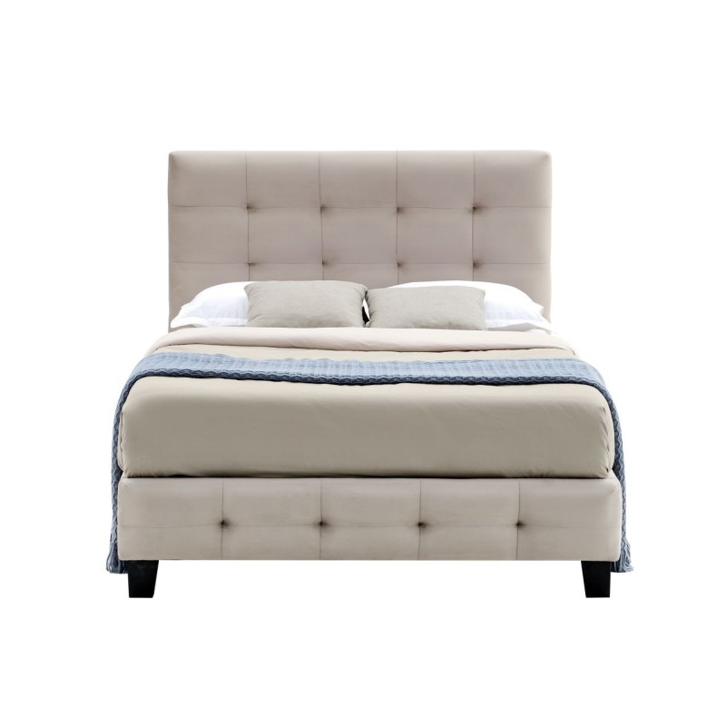 Gepolstertes Bett 120x200 (beige) Gepolstertes Bett 120x200 (beige)