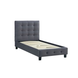 Polsterbett 90x200 (grau) Polsterbett 90x200 (grau)