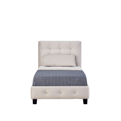 Cama tapizada 90x200 (beige) Cama tapizada 90x200 (beige)