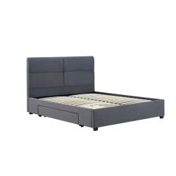 Тапіцироване ліжко 160x200 (сіре) Тапіцироване ліжко 160x200 (сіре)