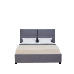 Cama tapizada 160x200 (gris) Cama tapizada 160x200 (gris)