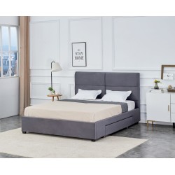 Тапіцироване ліжко 160x200 (сіре) Тапіцироване ліжко 160x200 (сіре)