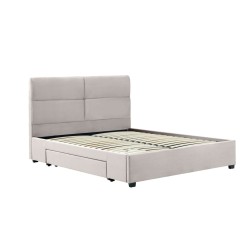 Cama tapizada 160x200 (beige)