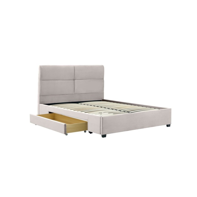 Cama tapizada 160x200 (beige) Cama tapizada 160x200 (beige)