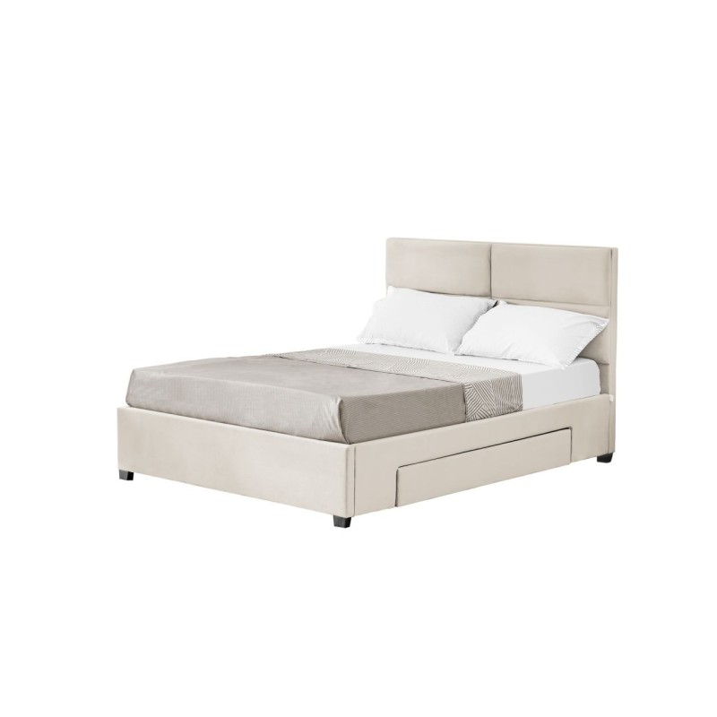 Cama tapizada 160x200 (beige) Cama tapizada 160x200 (beige)
