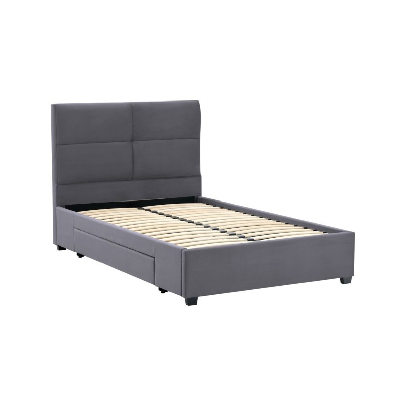Cama tapizada 120x200 (gris) Cama tapizada 120x200 (gris)