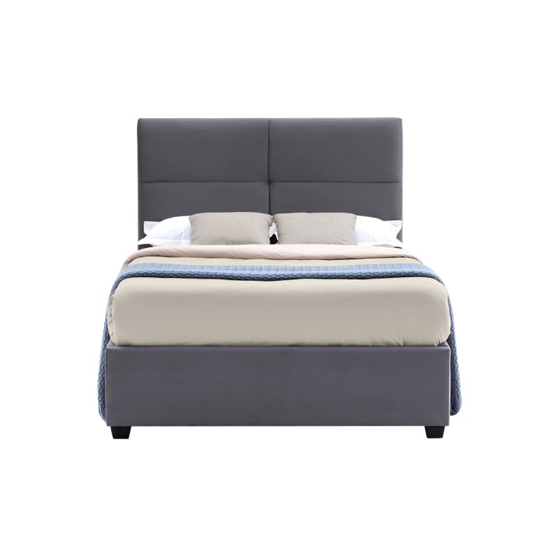 Cama tapizada 120x200 (gris) Cama tapizada 120x200 (gris)
