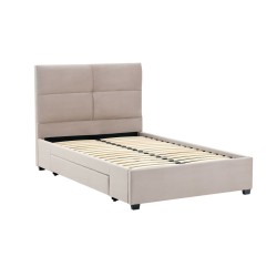 Gepolstertes Bett 120x200 (beige) Gepolstertes Bett 120x200 (beige)