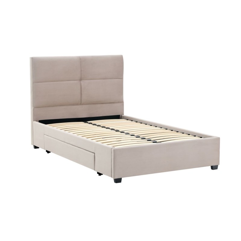 Gepolstertes Bett 120x200 (beige) Gepolstertes Bett 120x200 (beige)