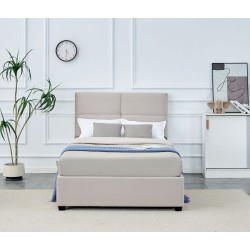 Gepolstertes Bett 120x200 (beige) Gepolstertes Bett 120x200 (beige)
