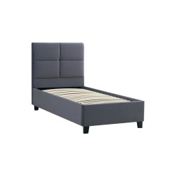 Cama tapizada 90x200 (gris) Cama tapizada 90x200 (gris)