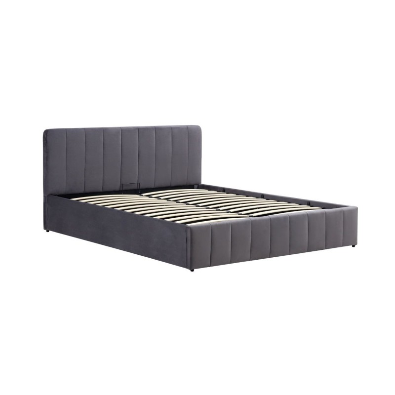 Gepolstertes Bett 160x200 (grau) Gepolstertes Bett 160x200 (grau)