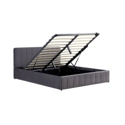 Gepolstertes Bett 160x200 (grau) Gepolstertes Bett 160x200 (grau)