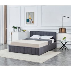 Тапіцироване ліжко 160x200 (сіре) Тапіцироване ліжко 160x200 (сіре)