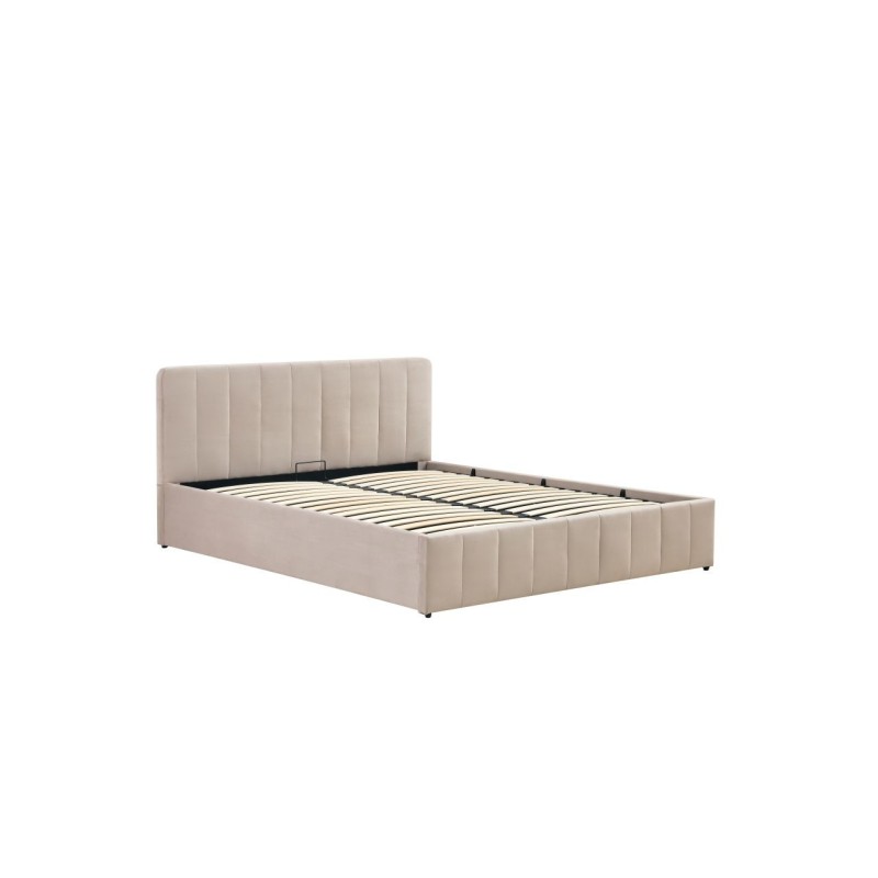 Gepolstertes Bett 160x200 (beige) Gepolstertes Bett 160x200 (beige)