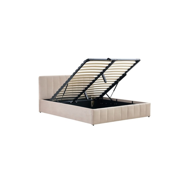 Gepolstertes Bett 160x200 (beige) Gepolstertes Bett 160x200 (beige)