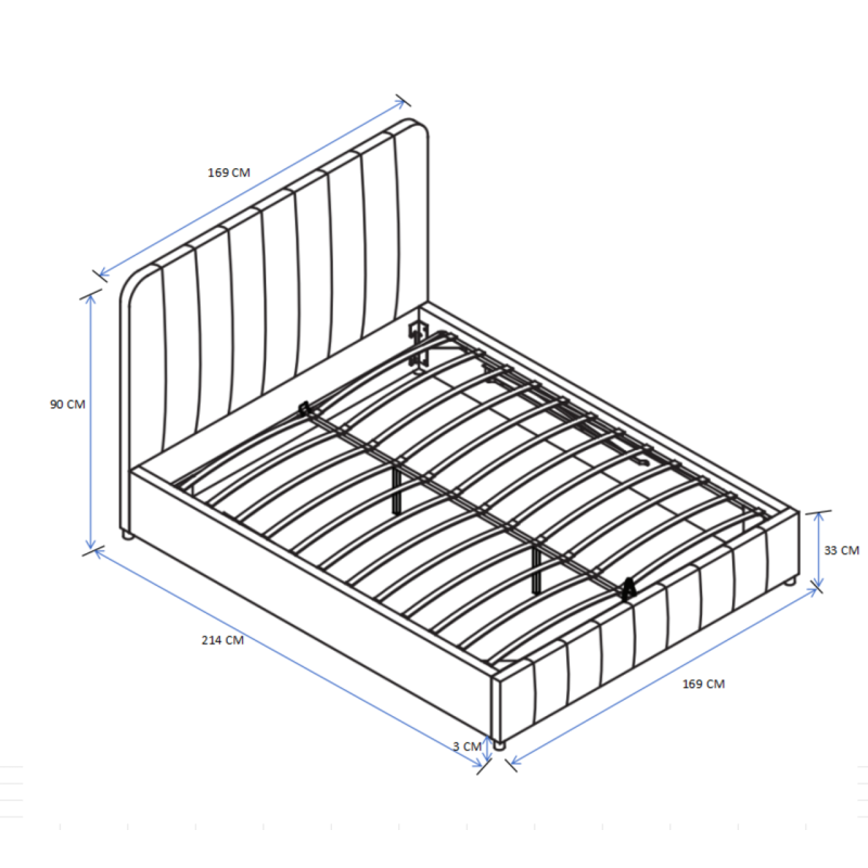 Тапіцироване ліжко 160x200 (бежеве) Тапіцироване ліжко 160x200 (бежеве)