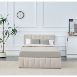 Cama tapizada 120x200 (beige) Cama tapizada 120x200 (beige)