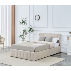 Cama tapizada 120x200 (beige) Cama tapizada 120x200 (beige)