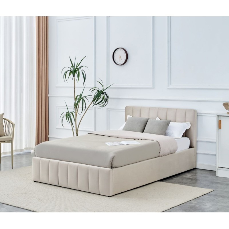 Cama tapizada 120x200 (beige) Cama tapizada 120x200 (beige)