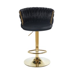 Black velvet bar stool (golden frame) Black velvet bar stool (golden frame)