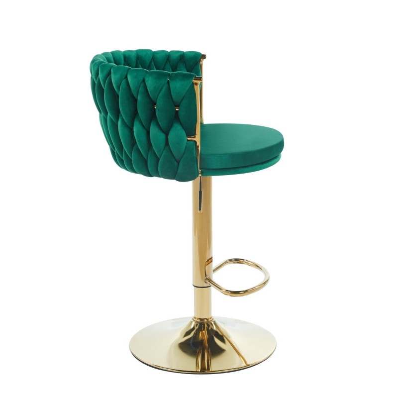 Green velvet bar stool (gold frame) Green velvet bar stool (gold frame)