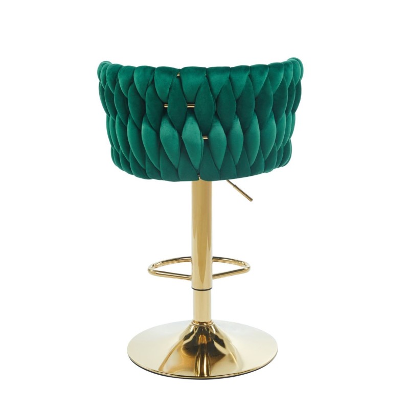 Green velvet bar stool (gold frame) Green velvet bar stool (gold frame)