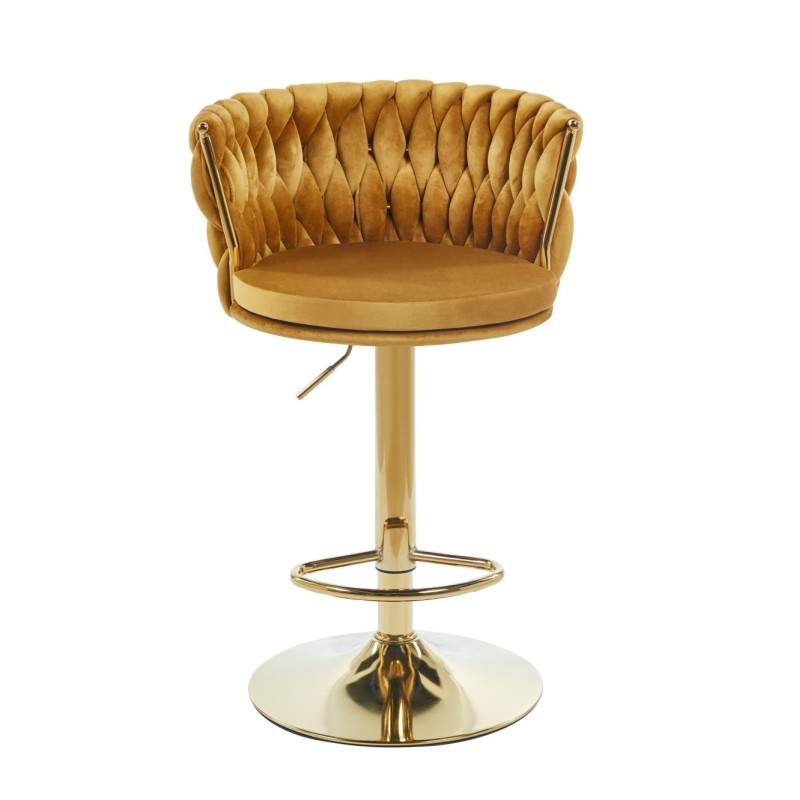 Velvet curry bar stool (gold frame) Velvet curry bar stool (gold frame)