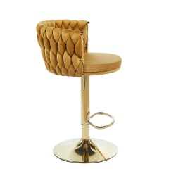 Velvet curry bar stool (gold frame) Velvet curry bar stool (gold frame)