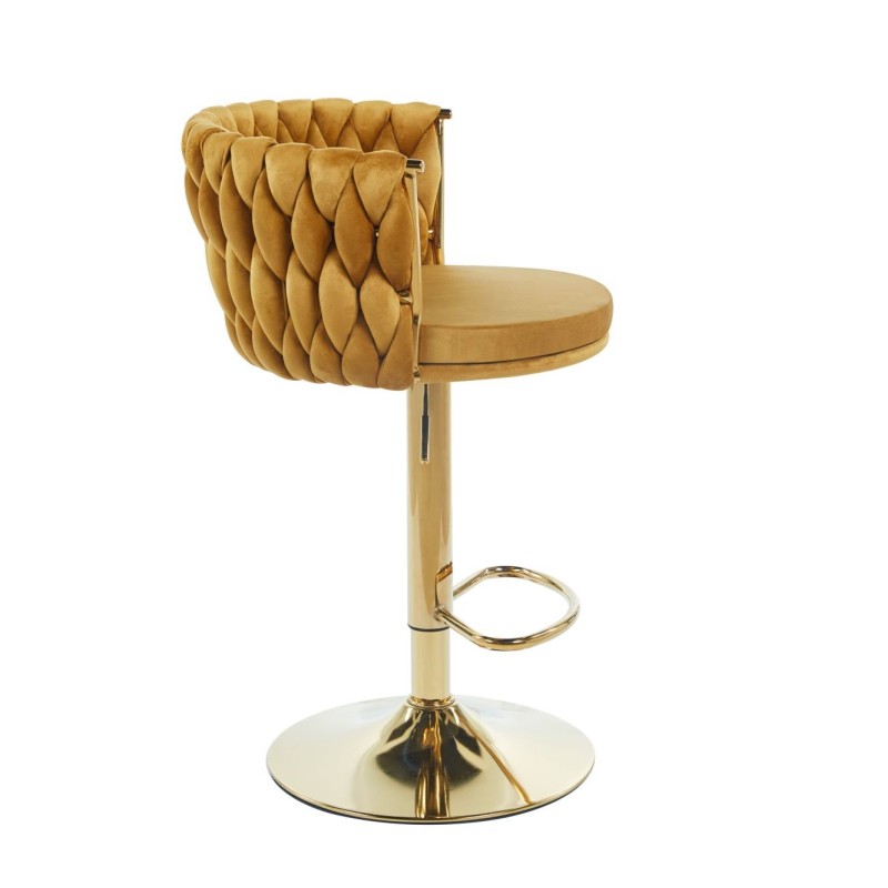 Velvet curry bar stool (gold frame) Velvet curry bar stool (gold frame)