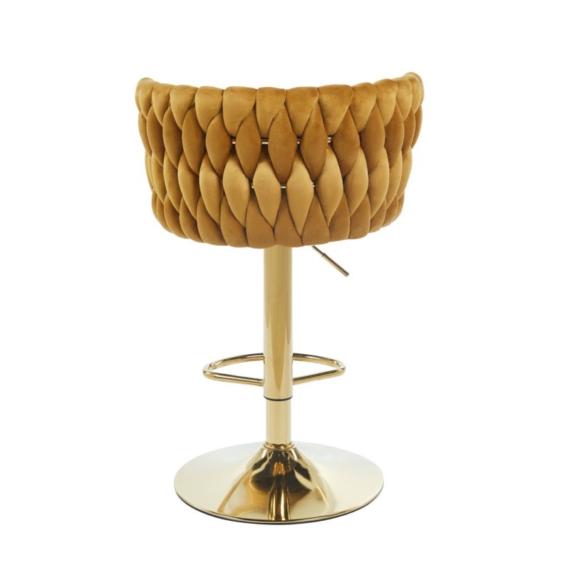 Velvet curry bar stool (gold frame) Velvet curry bar stool (gold frame)