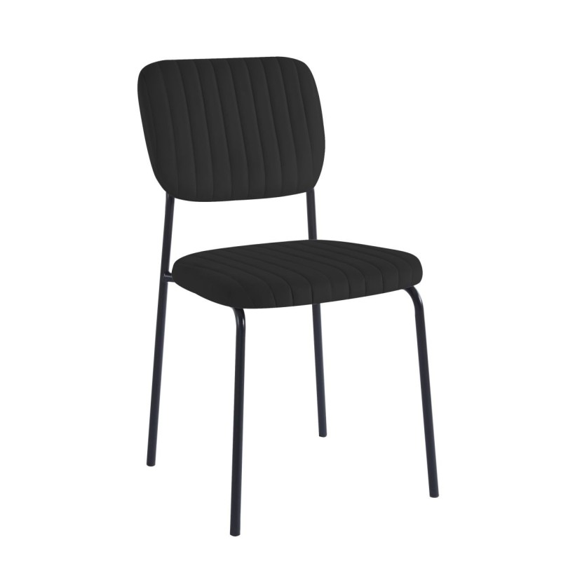 Silla de terciopelo (negra) Silla de terciopelo (negra)