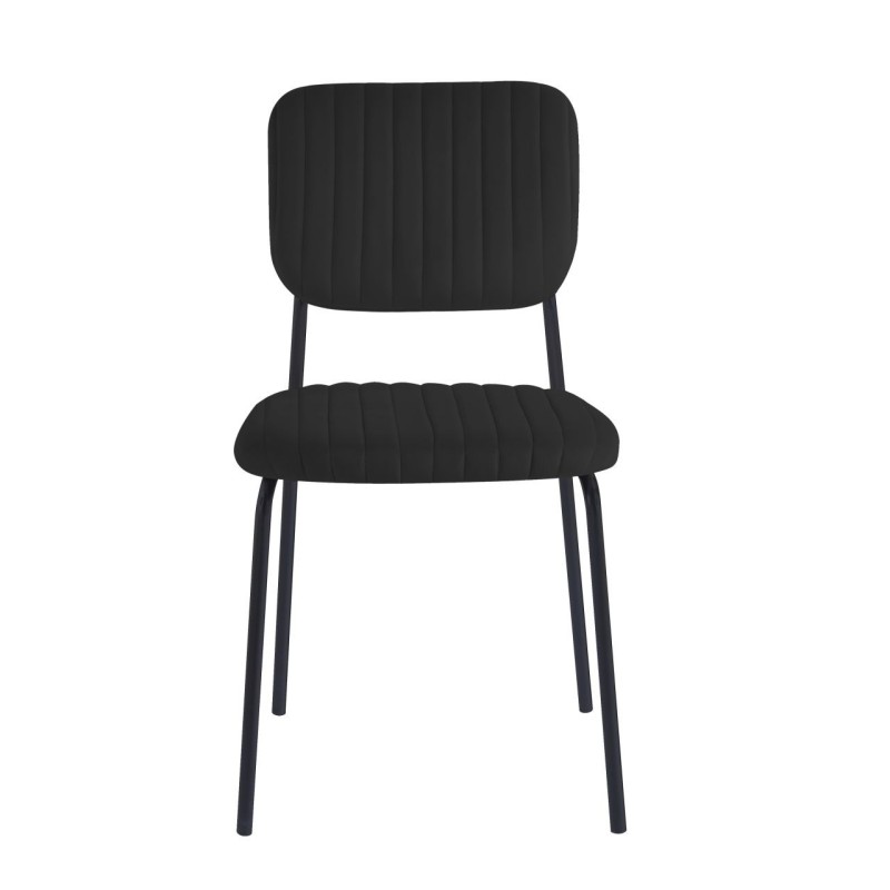 Silla de terciopelo (negra) Silla de terciopelo (negra)