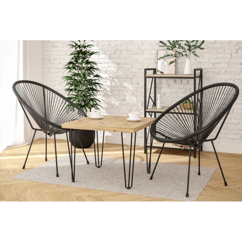 Ława (dąb artisan + nogi III) 67x67 Ława (dąb artisan + nogi III) 67x67