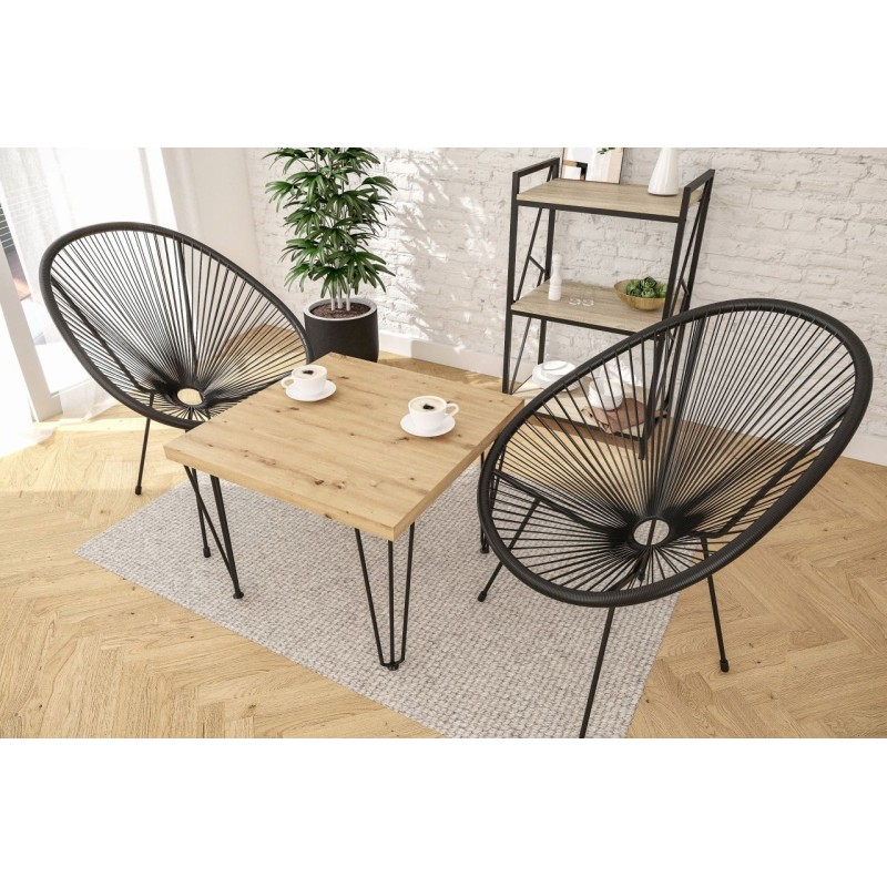Ława (dąb artisan + nogi III) 67x67 Ława (dąb artisan + nogi III) 67x67