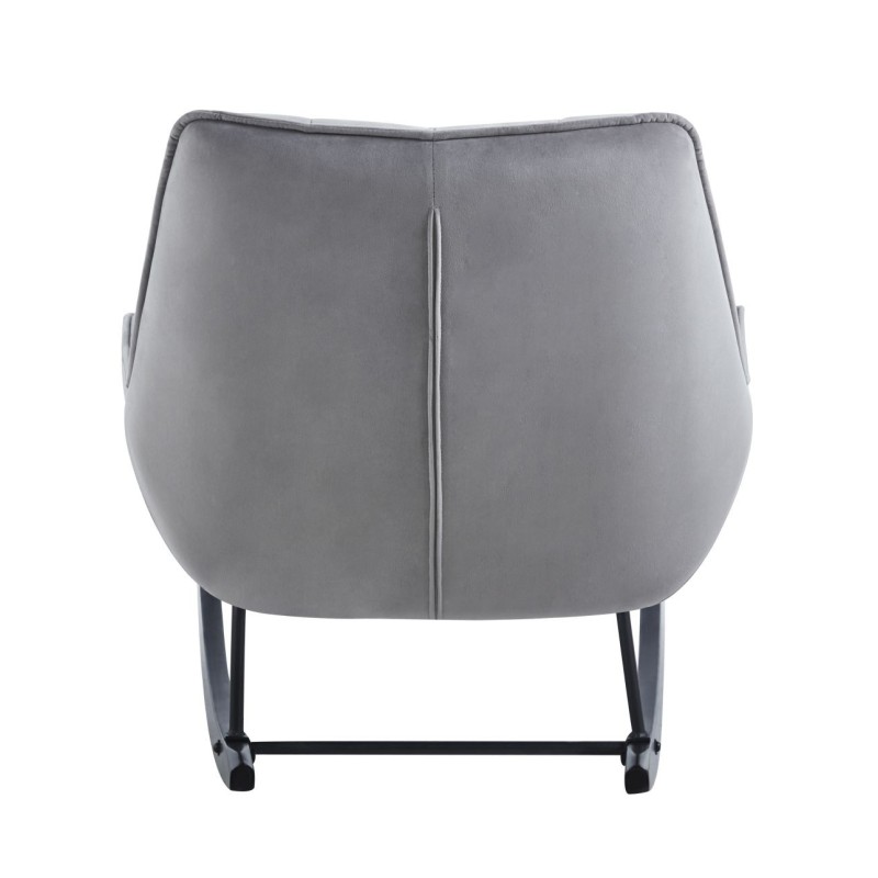 Fotel bujany velvet (szary) Fotel bujany velvet (szary)