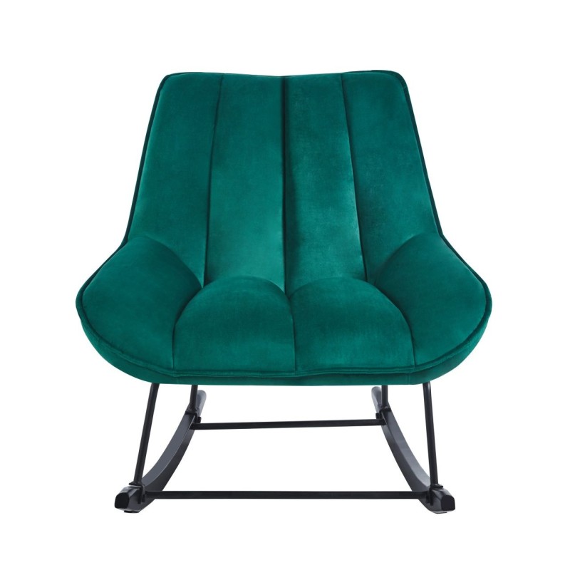 Fotel bujany velvet (zielony) Fotel bujany velvet (zielony)