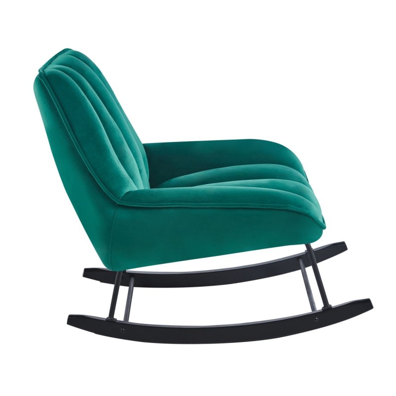 Fotel bujany velvet (zielony) Fotel bujany velvet (zielony)