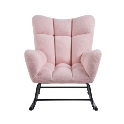 Fotel bujany Teddy (różowy) Fotel bujany Teddy (różowy)