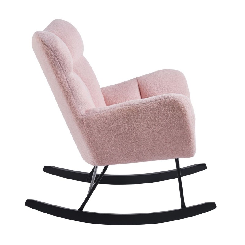 Fotel bujany Teddy (różowy) Fotel bujany Teddy (różowy)