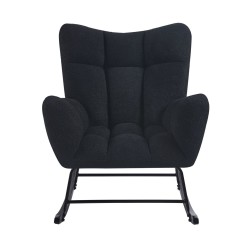 Fotel bujany Teddy (czarny) Fotel bujany Teddy (czarny)