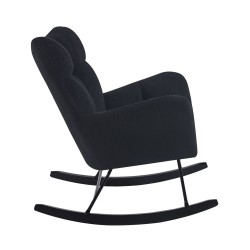 Fotel bujany Teddy (czarny) Fotel bujany Teddy (czarny)