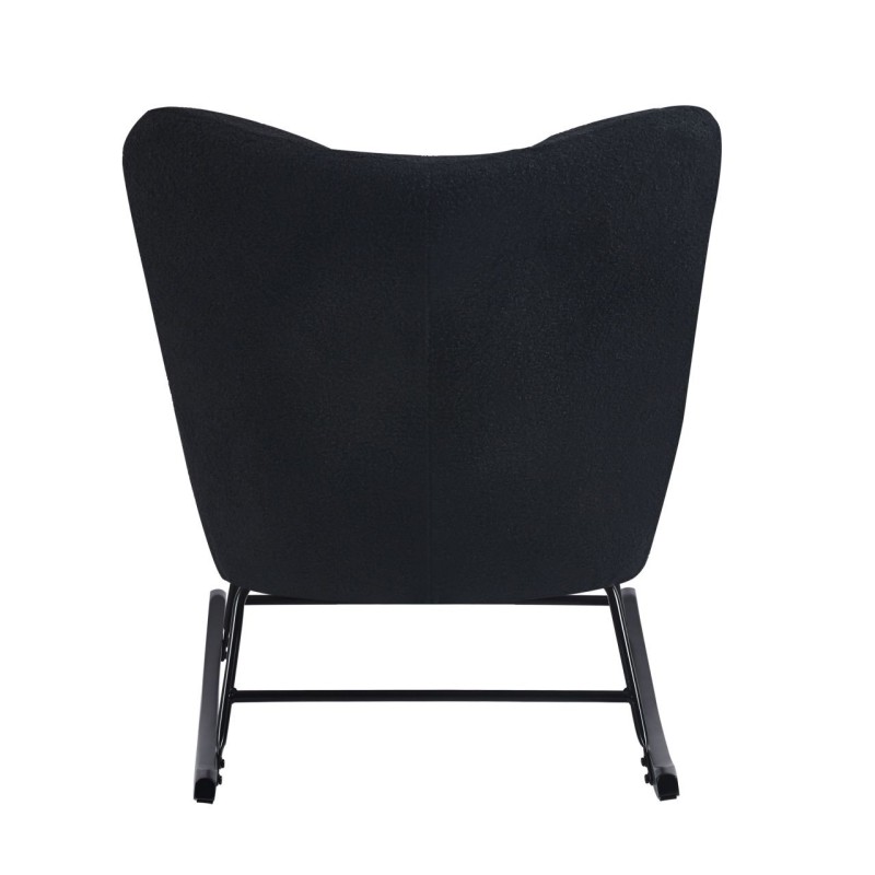 Fotel bujany Teddy (czarny) Fotel bujany Teddy (czarny)